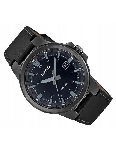 Reloj CASIO Analógico MTP-E173BL-1AV correa de piel 50m water resist