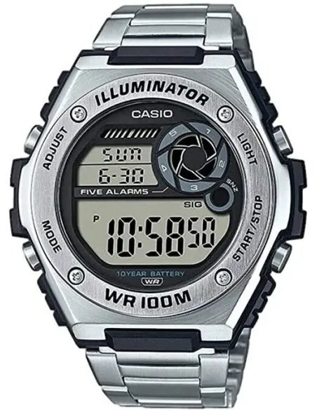 Reloj deportivo hombre Casio MWD-100HD-1AV Hora Mundial 5 Alarmas Despertador 10 años batería