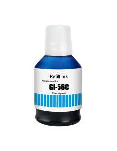 botella de tinta Compatible Canon GI56 G-56  Cyan Maxify GX3050 / GX4050 / GX5050 / GX5550 / GX6050 / GX6550 / GX7050