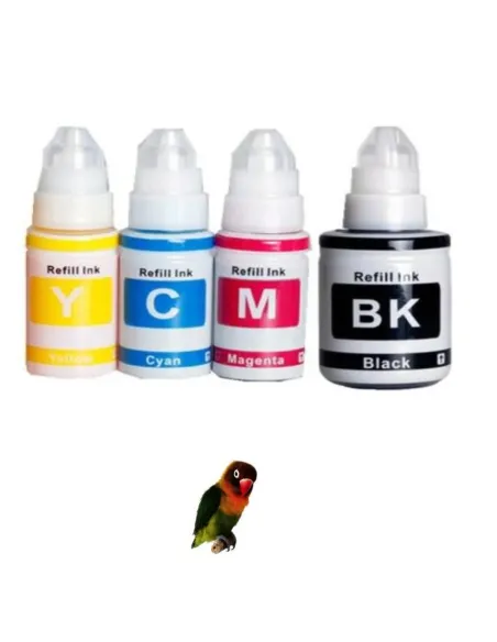 4 Botellas de Tinta Compatibles Canon GI43 GI-43  Pixma G540 G640