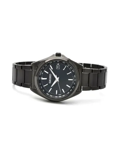 reloj solar radiocontrol titanio Seiko Selection SBTM333 JDM 39.5MM 100M WR caja y correa de titanio cristal de zafiro