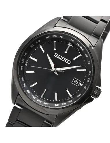 reloj solar radiocontrol titanio Seiko Selection SBTM333 JDM 39.5MM 100M WR caja y correa de titanio cristal de zafiro