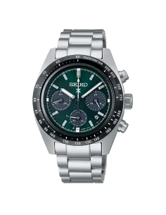 reloj solar cronógrafo hombre Seiko Solar Prospex SpeedTimer SBDL107 JDM 39mm cristal de zafiro 100m WR