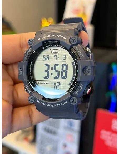 Reloj de Pulsera digital CASIO AE-1500wh-2a 5 alarmas 100m water resist