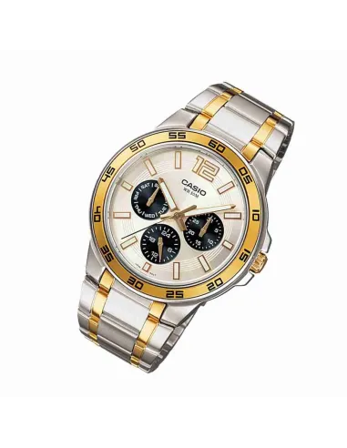 Reloj Hombre Casio Mtp-1300sg-7a correa de acero inoxidable