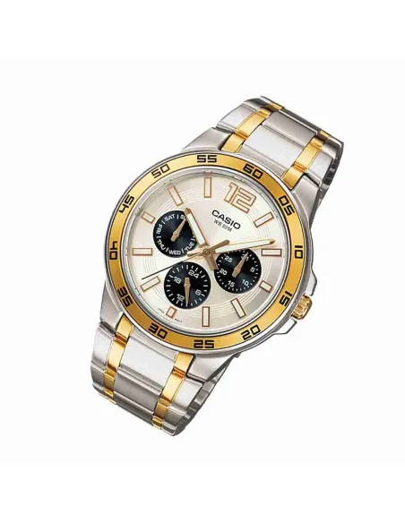 Reloj Hombre Casio Mtp-1300sg-7a correa de acero inoxidable