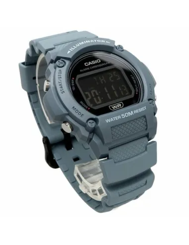 reloj deportivo hombre Casio W-219HC-2BV 50m WR 47.1mm Iluminación LED alarma cronógrafo
