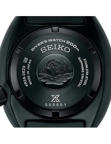 Seiko Prospex Turtle SBDY127 JDM 45mm The Black Series 200m WR cristal de zafiro anti-reflejos JDM