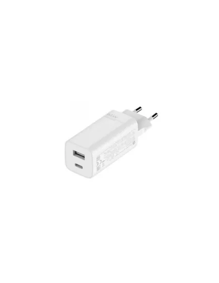 Xiaomi Mi 65W Cargador Rapido de Pared para Smartphone con Tecnologia GaN 1x USB-C, 1x USB-A