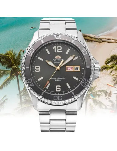 reloj automático buceo hombre Orient Kamasu RA-AA0819N 41.8mm 200m WR cristal de zafiro correa de acero