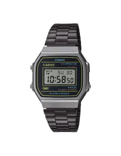 reloj unisex digital vintage Casio A168WEHB-1AJF  38.6 × 36.3mm alarma cronógrafo batería 7 años