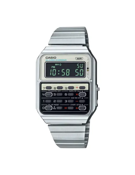 reloj calculadora CASIO CA-500WE-7BJF 43,2 × 34,4mm  cronómetro alarma Hora Mundial
