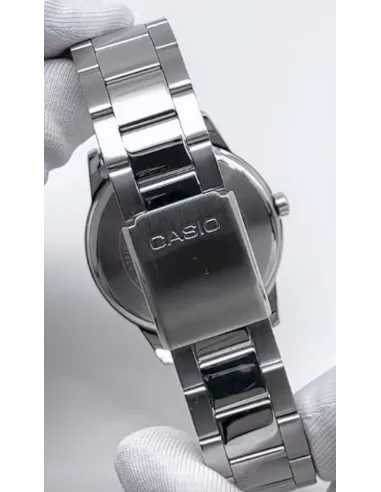 reloj clásico hombre Casio MTP-1303PD-1A 40mm 50m WR  correa de acero Cierre de triple pliegue