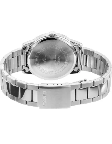 reloj clásico hombre Casio MTP-1303PD-1A 40mm 50m WR  correa de acero Cierre de triple pliegue