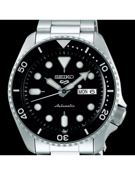 reloj deportivo hombre Seiko 5 Sports SRPD55K1 42.5mm 100m WR correa de acero
