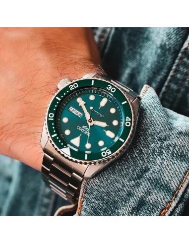 reloj automático buceo hombre Seiko 5 Sports SRPD61K1 42.5mm 100m WR correa de acero
