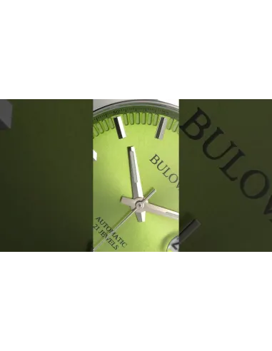 reloj automático hombre Bulova Surveyor 96B427 39mm cristal de zafiro correa de cuero