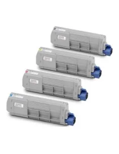 4 toner  Compatibles OKI Executive ES8453 / ES8473 negro cián magenta amarillo
