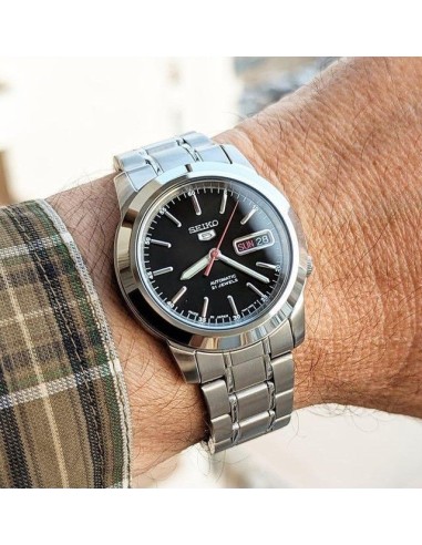 reloj automático hombre Seiko 5 SNKE53J1 Hecho en Japón 38mm 30m WR correa de acero