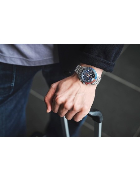 solar hombre Seiko Prospex SpeedTimer SBDL097 JDM  41.4mm 100m WR cristal de zafiro anti-reflejos