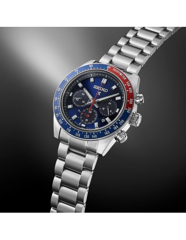 solar hombre Seiko Prospex SpeedTimer SBDL097 JDM  41.4mm 100m WR cristal de zafiro anti-reflejos