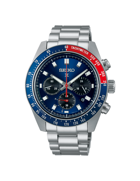 solar hombre Seiko Prospex SpeedTimer SBDL097 JDM  41.4mm 100m WR cristal de zafiro anti-reflejos