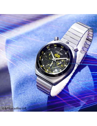 Reloj Citizen Tsuno Record Label Star Wars AN3667-58E 38mm JDM Limited Edition 400pcs Quartz correa de acero