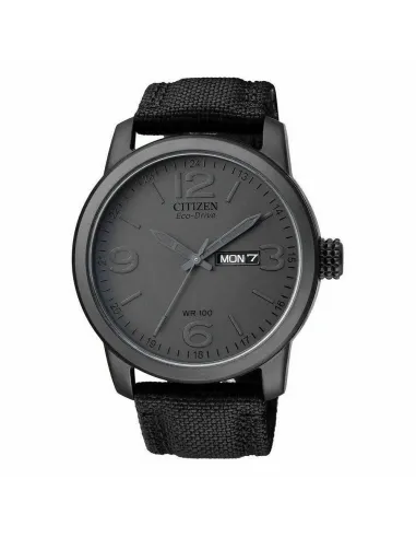 reloj militar hombre Citizen Eco-Drive Chandler BM8475-00F 42mm 100m WR correa de tela