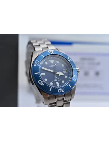 solar hombre titanio Seiko Prospex Air Scuba Divers SBDN017 JDM 38.75MM 200M WR Caja y brazalete de titanio