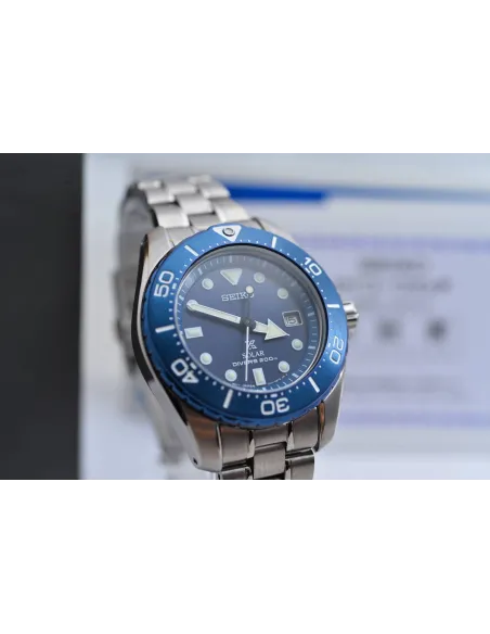 solar hombre titanio Seiko Prospex Air Scuba Divers SBDN017 JDM 38.75MM 200M WR Caja y brazalete de titanio
