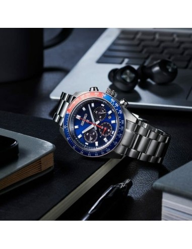 solar hombre Seiko Prospex SpeedTimer SBDL097 JDM  41.4mm 100m WR cristal de zafiro anti-reflejos