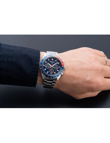 solar hombre Seiko Prospex SpeedTimer SBDL097 JDM  41.4mm 100m WR cristal de zafiro anti-reflejos