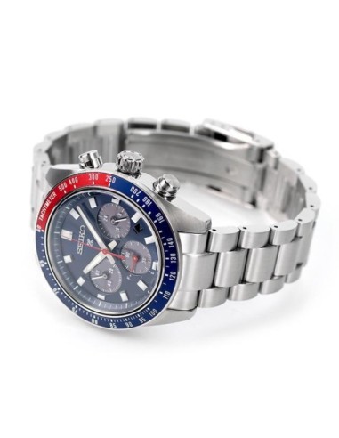 solar hombre Seiko Prospex SpeedTimer SBDL097 JDM  41.4mm 100m WR cristal de zafiro anti-reflejos