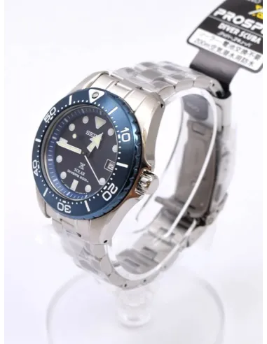 solar hombre titanio Seiko Prospex Air Scuba Divers SBDN017 JDM 38.75MM 200M WR Caja y brazalete de titanio