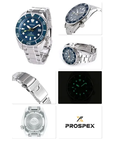 solar hombre titanio Seiko Prospex Air Scuba Divers SBDN017 JDM 38.75MM 200M WR Caja y brazalete de titanio