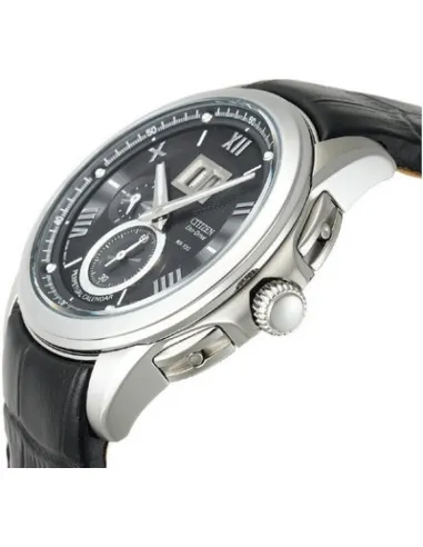 Citizen Eco-Drive  BT0001-12E 45mm 100m WR Calendario Perpetuo correa de cuero movimiento Eco-Drive