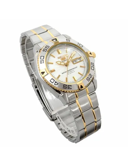 reloj automático buceo hombre Seiko 5 Sports SNZB24J1 39mm 100m WR Hecho en Japón correa de acero