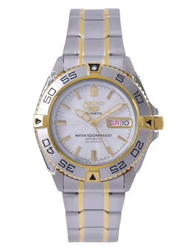 reloj automático buceo hombre Seiko 5 Sports SNZB24J1 39mm 100m WR Hecho en Japón correa de acero