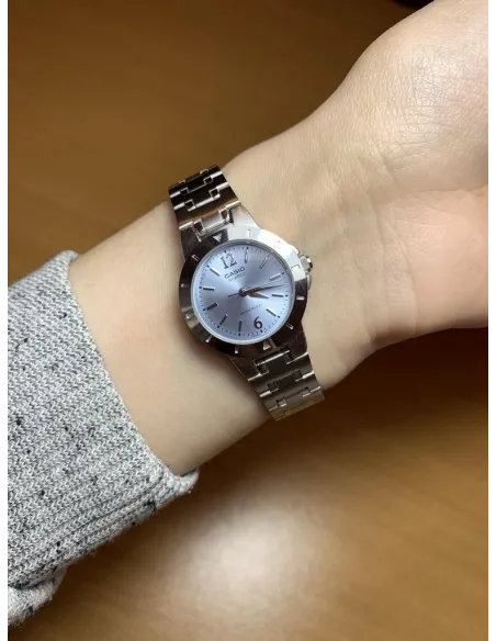Reloj mujer analogico Casio LTP-1177PA-2A correa acero inoxidable