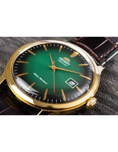 reloj hombre automático Orient Bambino FAC08002F verde cuero