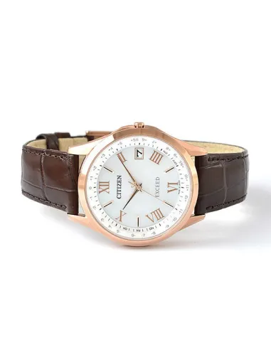 reloj titanio radio-control hombre Citizen Exceed CB1112-07W JDM 38mm Cristal de zafiro