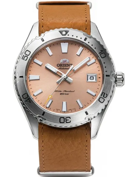 Orient Mako  RA-AC0Q05P 39.9mm cristal de zafiro 200m WR