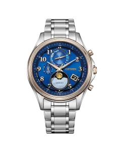 radiocontrol titanio hombre Citizen Exceed Denpa Yozora BY1026-65L JDM 41mm cristal de zafiro doble