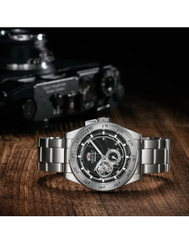 reloj automático hombre Orient Retro Future Camera RA-AR0201B 40.8mm 50m WR correa de acero (admite cuerda manual)