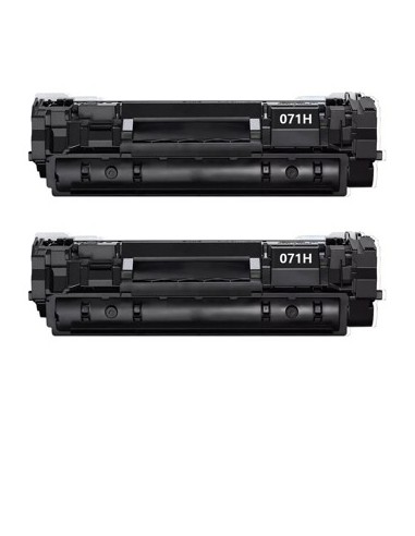 2 toner Compatibles Canon 071H para Canon i-SENSYS LBP-122dw / MF272dw / MF275dw